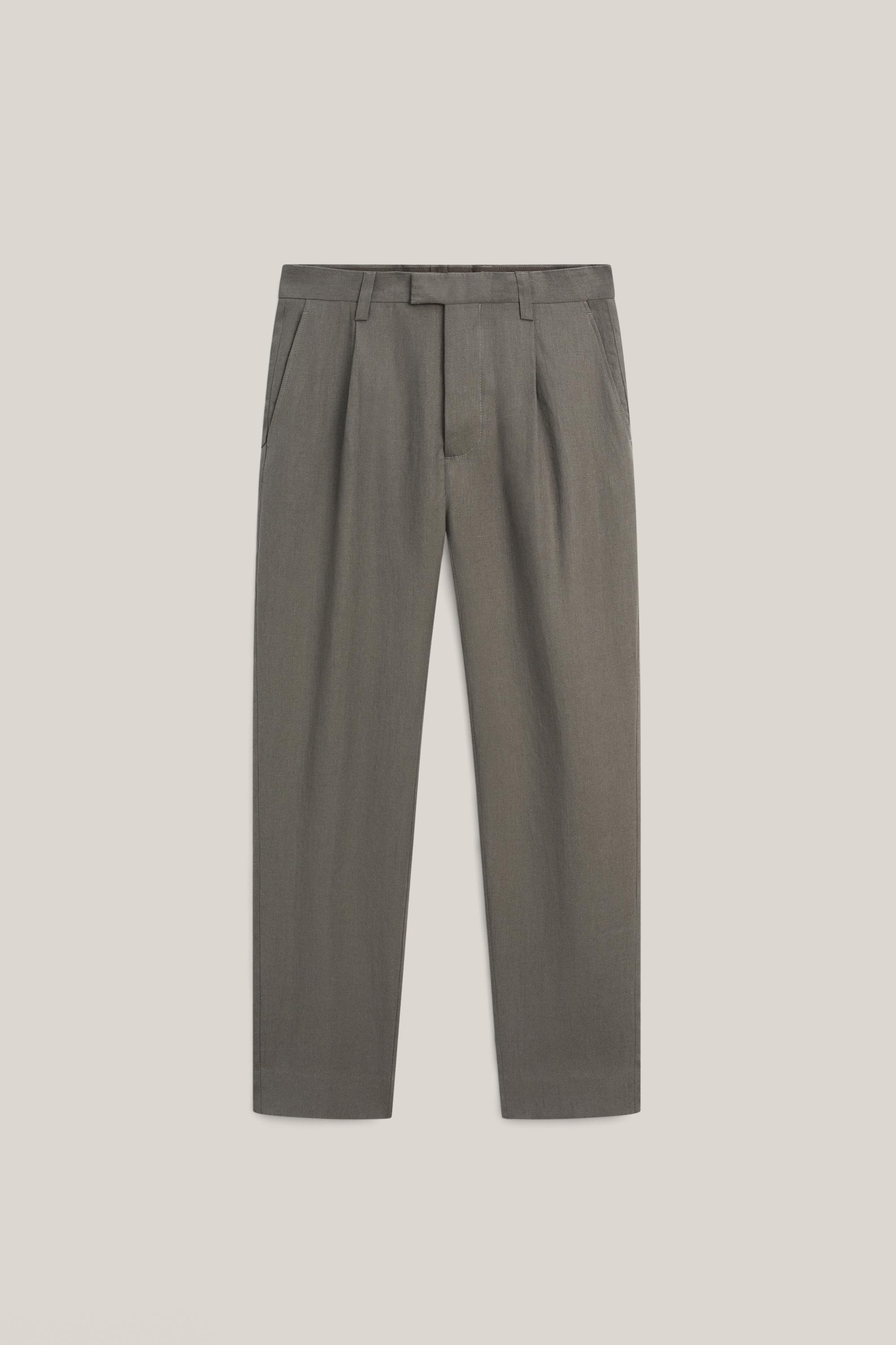Linen suit trousers